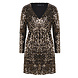 YDENCE Pailletten Jurk || Becca || Black - Gold YDENCE Pailletten Jurk || Becca || Black - Gold