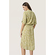 Soaked Midi Jurk || Zaya || Green Moss Leaf Soaked Midi Jurk || Zaya || Green Moss Leaf