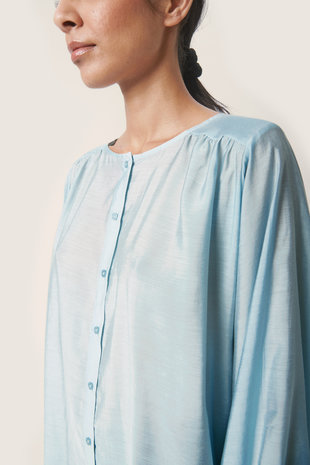 Soaked Blouse || Leodora || Corydalis Blue Soaked Blouse || Leodora || Corydalis Blue