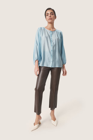 Soaked Blouse || Leodora || Corydalis Blue Soaked Blouse || Leodora || Corydalis Blue