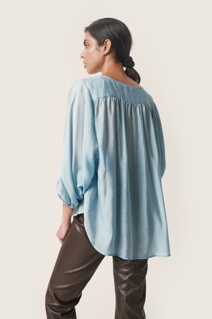 Soaked Blouse || Leodora || Corydalis Blue Soaked Blouse || Leodora || Corydalis Blue