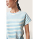Soaked T-shirt || Ingeline || White - Corydalis Blue Soaked T-shirt || Ingeline || White - Corydalis Blue