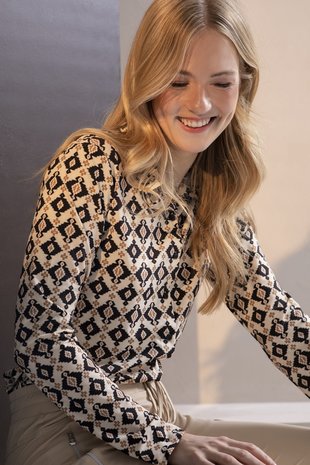 &Co women Blouse || Lotte kelim || Biscuit multi &Co women Blouse || Lotte kelim || Biscuit multi