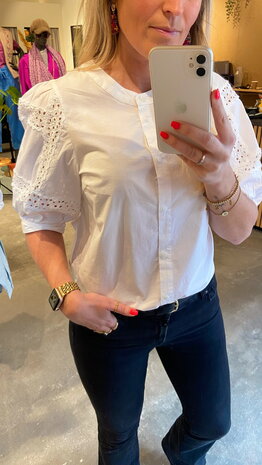 MSCH Copenhagen Blouse || Maribel Cenilla 2/4 Shirt 17543 || Bright White MSCH Copenhagen Blouse || Maribel Cenilla 2/4 Shirt 17543 || Bright White
