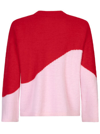 YDENCE Trui || Cilou || Dusty Purple / Coral Red YDENCE Trui || Cilou || Dusty Purple / Coral Red