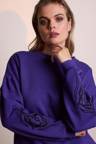 &Co women Sweater || Sarah Embrio || Pu Purple &Co women Sweater || Sarah Embrio || Pu Purple