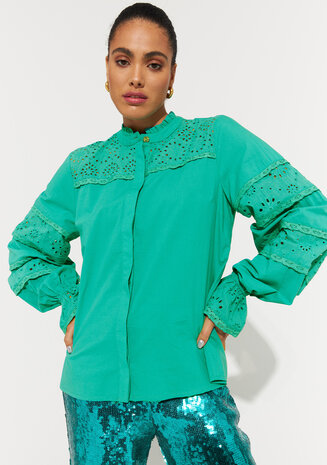 Harper & Yve Blouse || Nina-LS || Aqua Green Harper & Yve Blouse || Nina-LS || Aqua Green