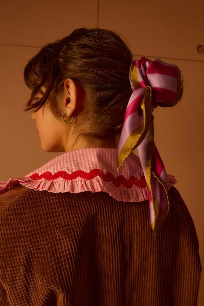 The Sticky Sis Club Zijden sjaal || Il Sole|| Positano Purple + Sunset Lilac