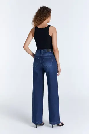 C.O.J Wide Leg jeans || Lulu || Dark blue