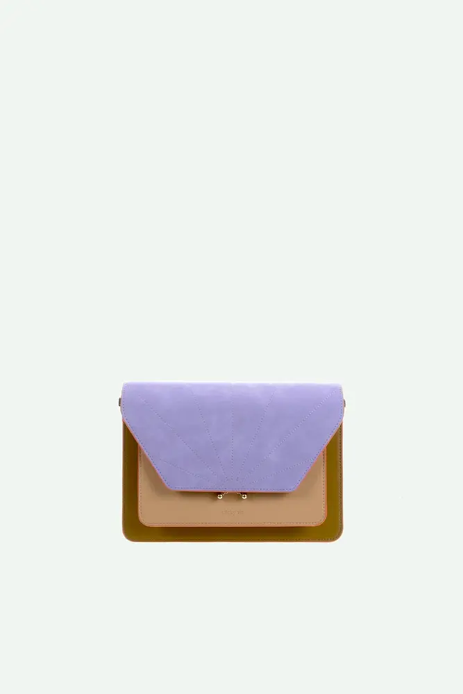 The Sticky Sis Club Tas || Satchel Il Sole || Coloré || Costa green - Affogato beige - Sunset lilac