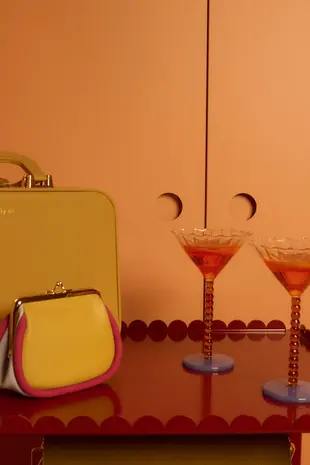 The Sticky Sis Club Portemonnee || Club Wallet || Lemon Leaf - Positano purple