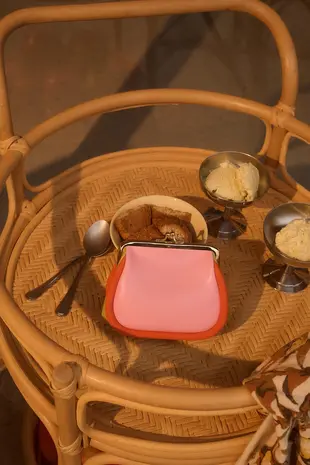 The Sticky Sis Club Portemonnee || Club Wallet || Dolce Pink - Arancia orange