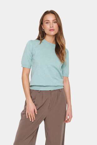 Saint Tropez Top  || MilaSZ SS || Blue surf melange