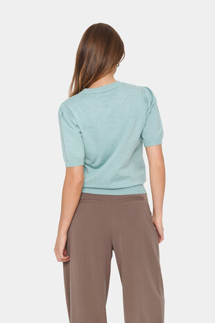 Saint Tropez Top  || MilaSZ SS || Blue surf melange