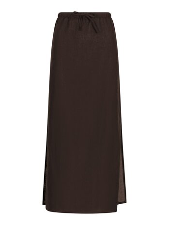 Neo Noir Rok | Noa Linen Skirt | Dark Brown