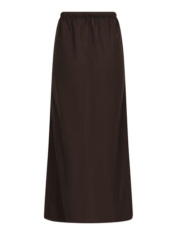 Neo Noir Rok | Noa Linen Skirt | Dark Brown