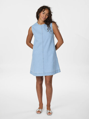 Neo Noir Jurk || Livo Denim Dress || Blue