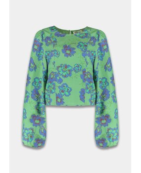 Harper & Yve Blouse || Floor - LS ||Forest Green Harper & Yve Blouse || Floor - LS ||Forest Green