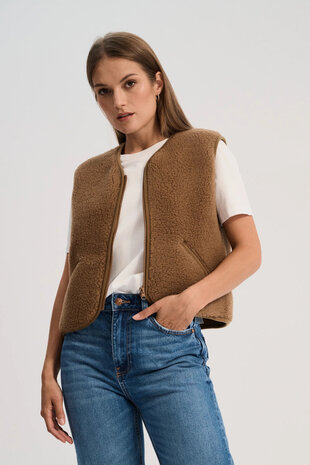 Alwero Bodywarmer || Pos Light || Teddy Brown