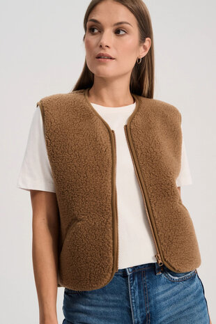 Alwero Bodywarmer || Pos Light || Teddy Brown