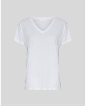 MSCH Copenhagen T-shirt || Fenya V Hals || Bright White MSCH Copenhagen T-shirt || Fenya V Hals || Bright White
