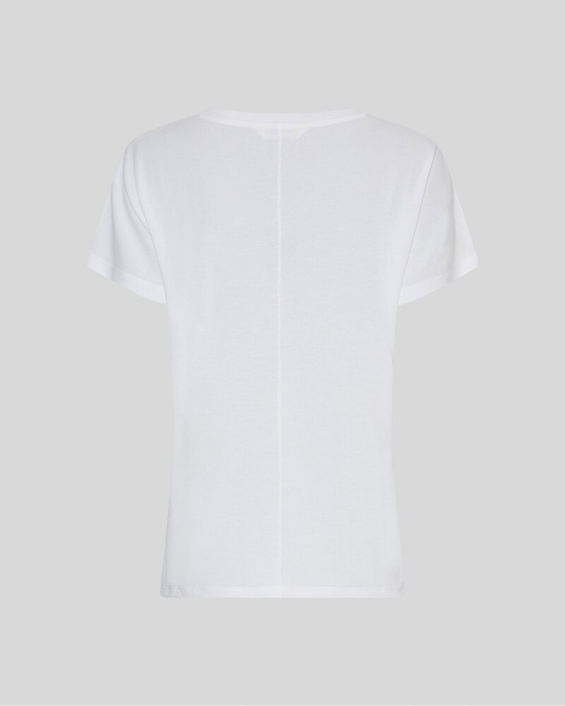 MSCH Copenhagen T-shirt || Fenya V Hals || Bright White