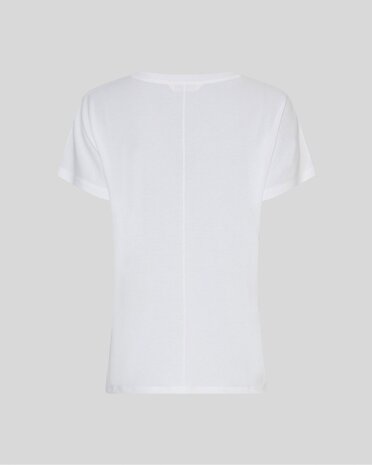MSCH Copenhagen T-shirt || Fenya V Hals || Bright White