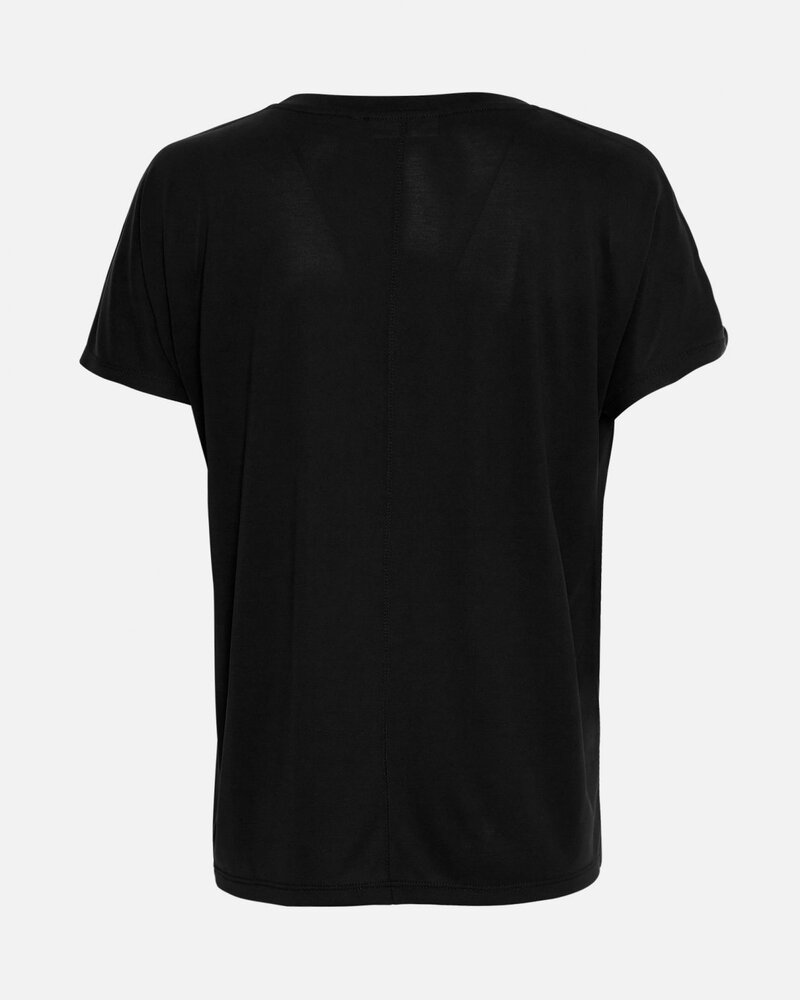 MSCH Copenhagen T-shirt || Fenya V-hals || Black