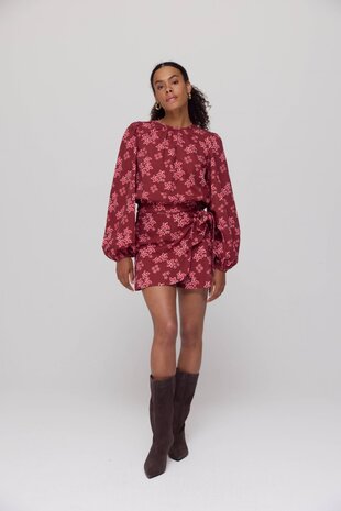 Harper & Yve Blouse || Dolly LS || Pink Star - Wine Berry