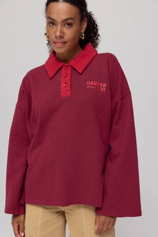 Harper & Yve Sweater || Pollie - Ju || Wine Berry