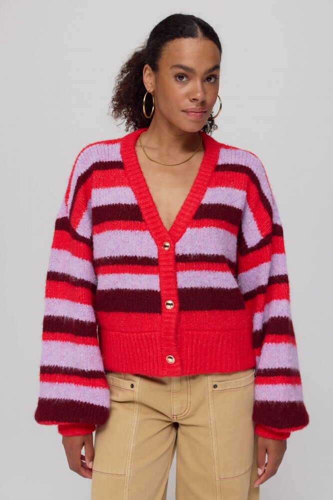 Harper & Yve Vest || Noor  || Stripe Multi Lila Love