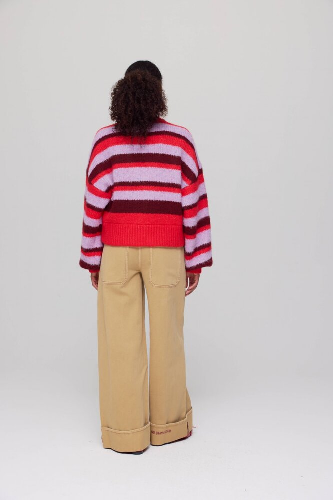 Harper & Yve Vest || Noor  || Stripe Multi Lila Love