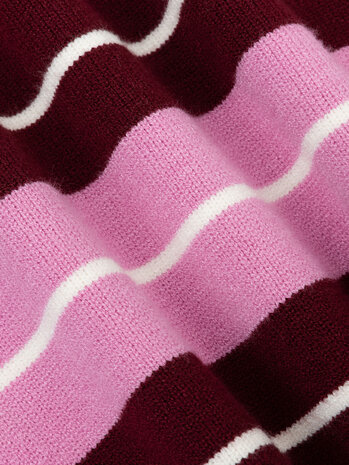 YDENCE Polo Shirt || Balou || Burgundy + Pink