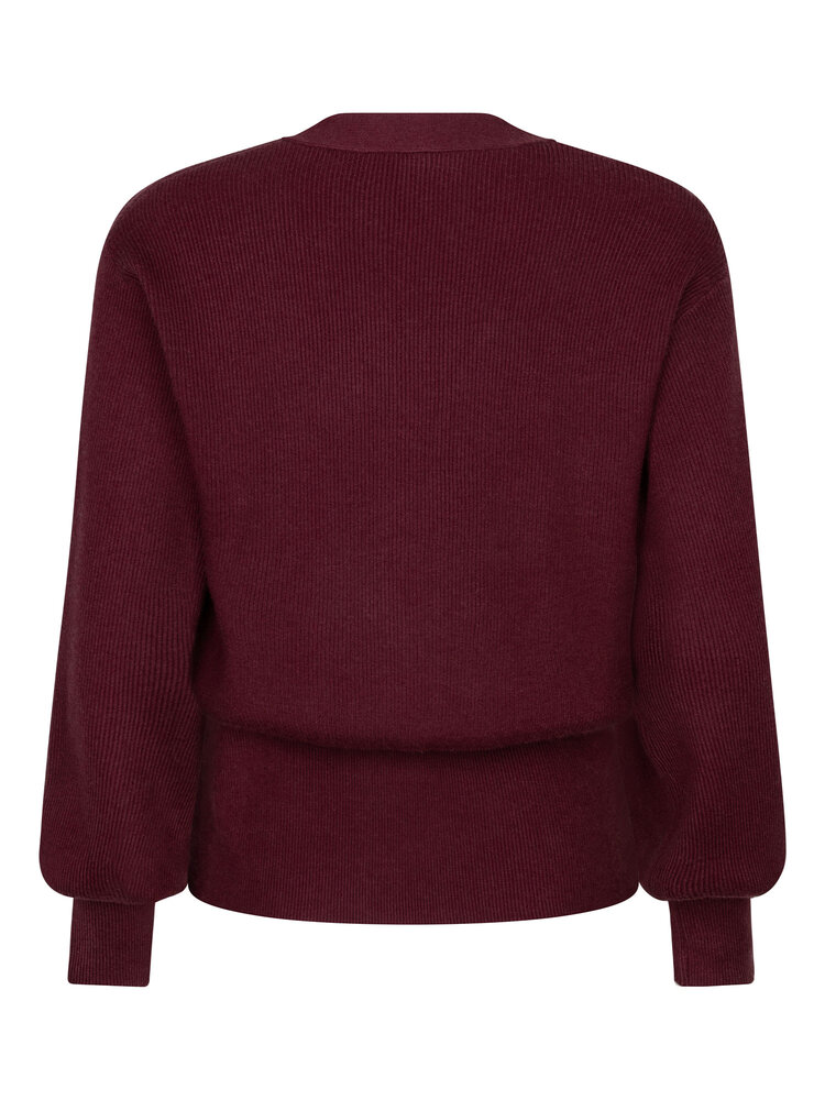 YDENCE Vest || Janella || Burgundy