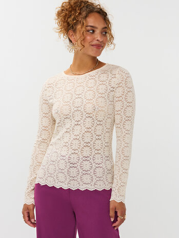 YDENCE Top || Loiza || Ecru