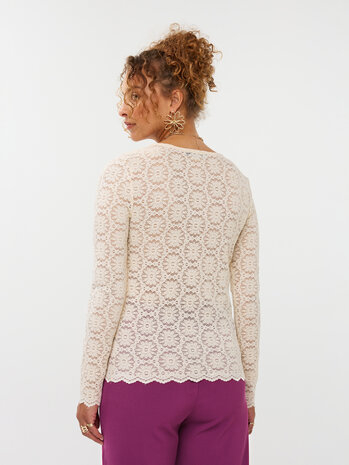 YDENCE Top || Loiza || Ecru