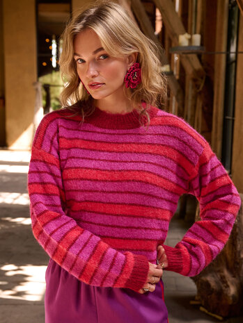 YDENCE Trui || Aria || Fuchsia + Red