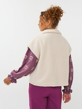 YDENCE Gilet || Rejou  || Ecru