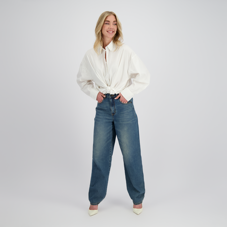 Raizzed Barrel Jeans || Raven || Tinted Blue