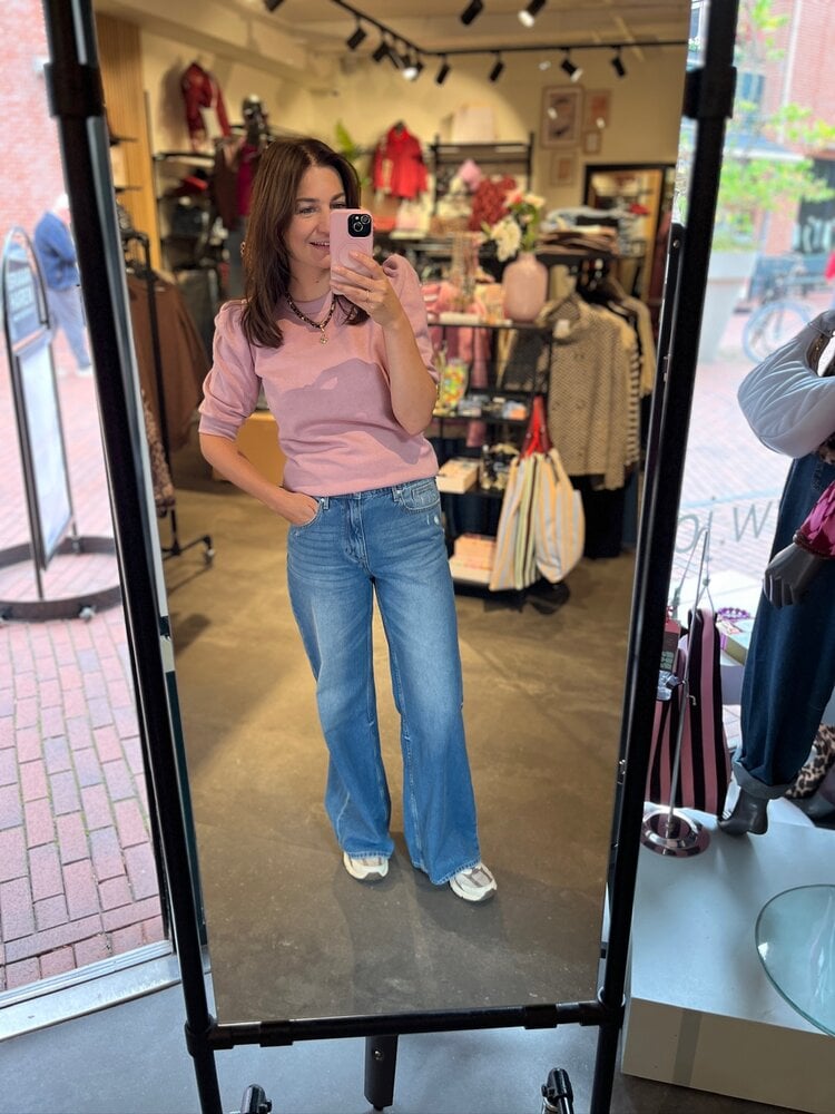 Sisterspoint Sweater || New Peva Puff || Dusty Blush