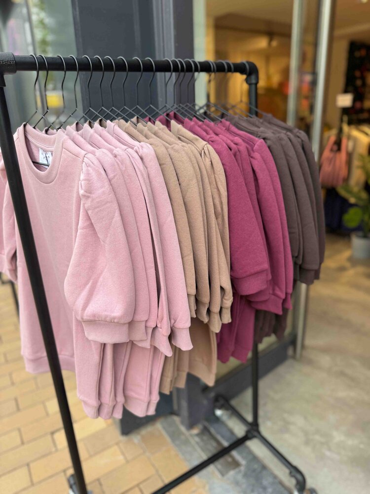 Sisterspoint Sweater || New Peva Puff || Dusty Blush