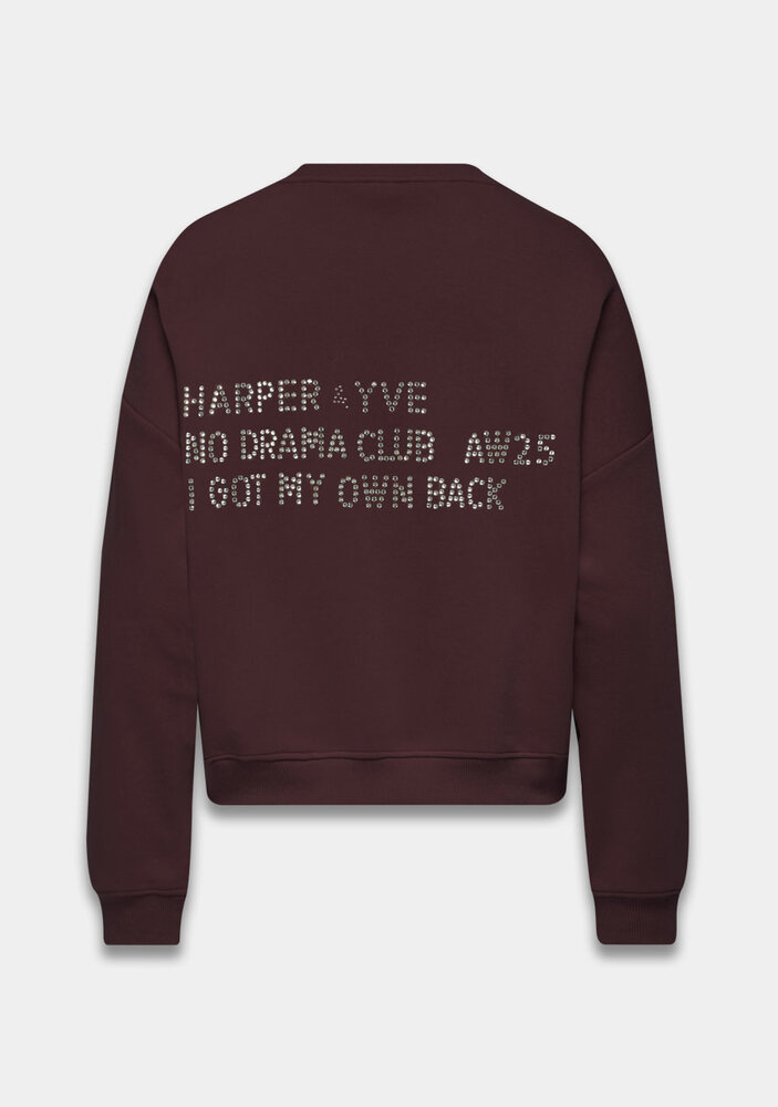 Harper & Yve Sweater || Rhinestone sw || Dark Fudge