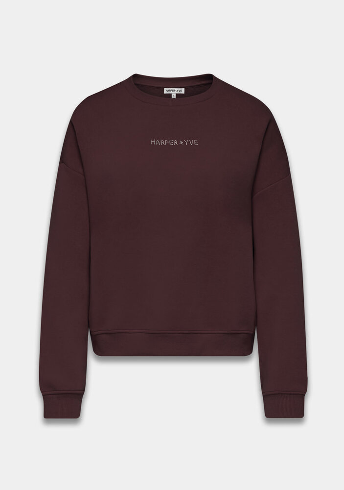 Harper & Yve Sweater || Rhinestone sw || Dark Fudge