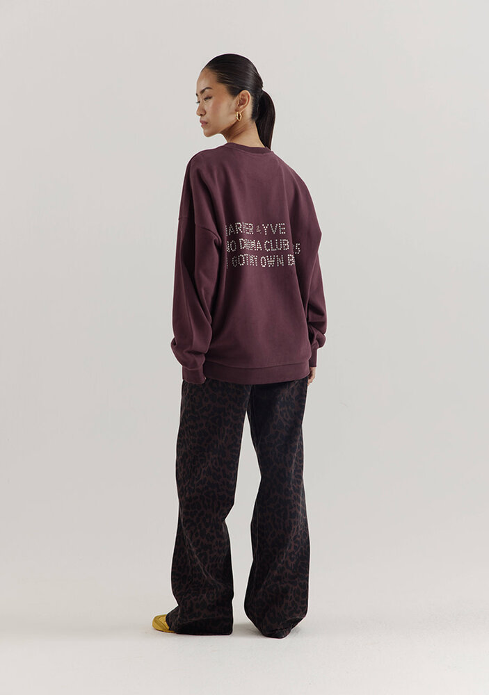 Harper & Yve Sweater || Rhinestone sw || Dark Fudge