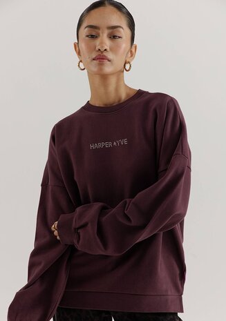 Harper & Yve Sweater || Rhinestone sw || Dark Fudge