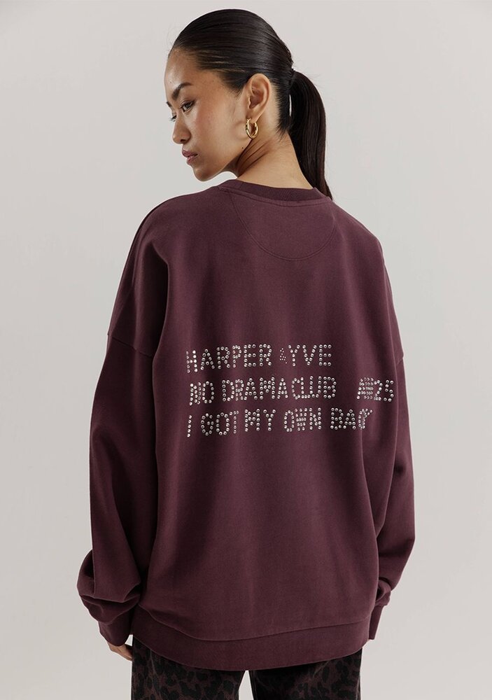 Harper & Yve Sweater || Rhinestone sw || Dark Fudge