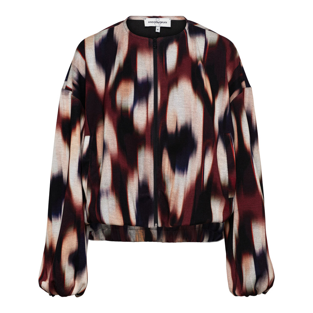 &Co women Jack || Diede Faded Big || Wine red Multi