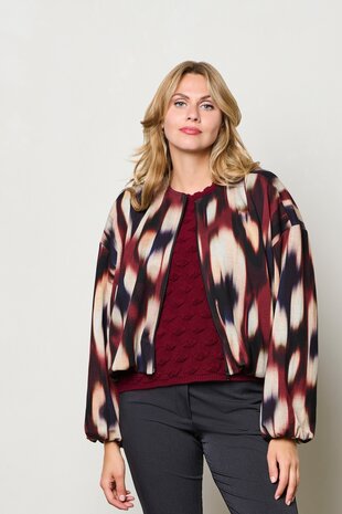&Co women Jack || Diede Faded Big || Wine red Multi