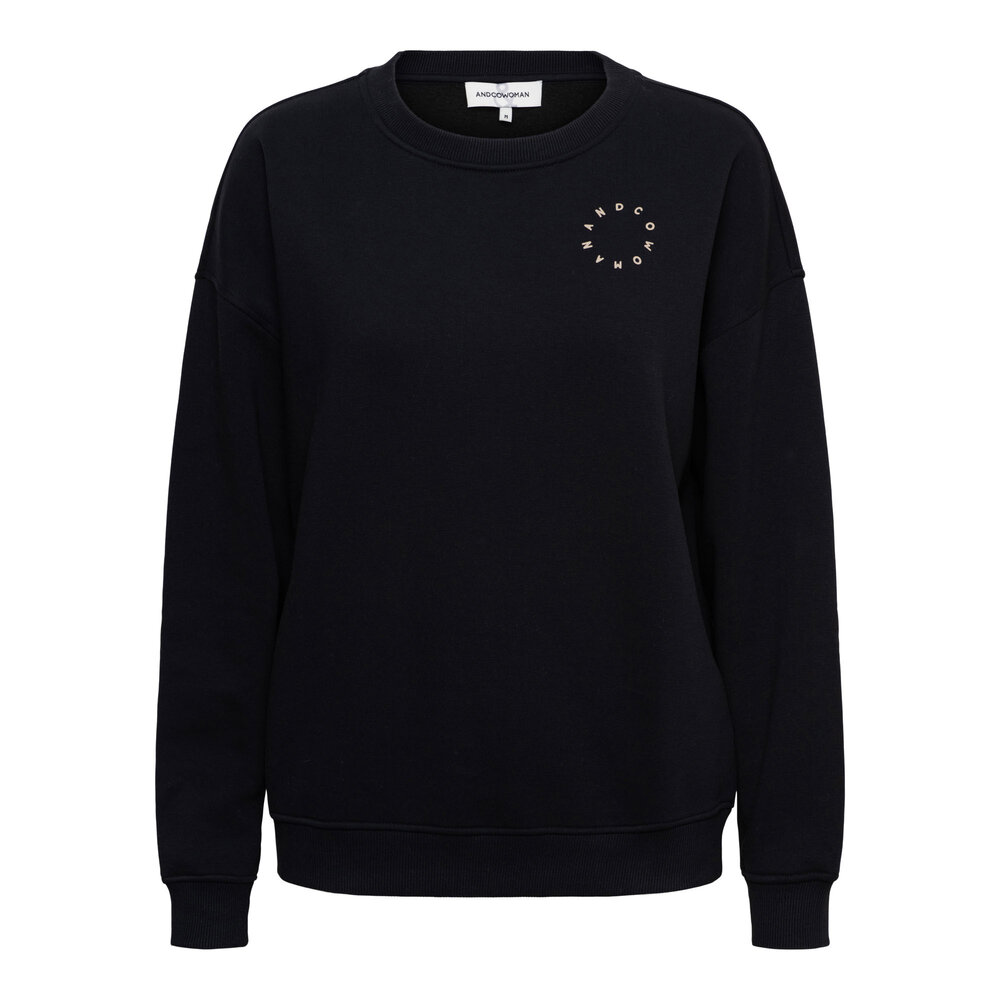 &Co women Sweater || Silya || Black