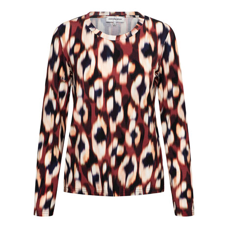 &Co women Top || Venna faded || Wine Red Multi